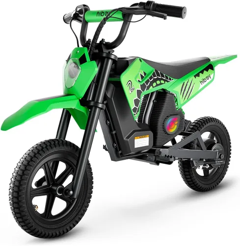 Vista 10 de Hiboy DK2 Electric Dirt Bike for Kids Age 3-7, 3-Speed Toy Motorcycle Blue
