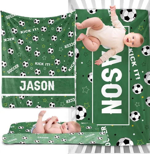Vista 13 de Juego de ropa de cama personalizado para cuna de bebé, juego de 3 piezas para cuna de bebé, diseño de bolas y arco iris, cómoda manta de bebé