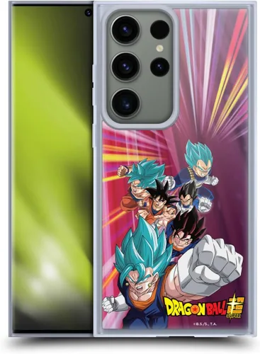 Vista 136 de Head Case Designs Funda de gel con licencia oficial de Dragon Ball Super Group Future Trunks Arc Characters [protección de grado militar] compatible