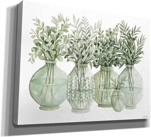Vista 2 de Epic Graffiti "Simply Sage II" de Cindy Jacobs, arte de pared en lienzo giclée, 16 x 12 pulgadas