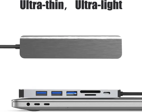 Vista 5 de Adaptador multipuerto USB-C Hub para interruptorinterruptor OLEDMacBookiPad Proportátil