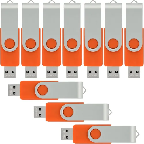 Vista 14 de Paquete de 10 unidades flash USB a granel - Memoria USB de 8 GB - USB 2.0, azul