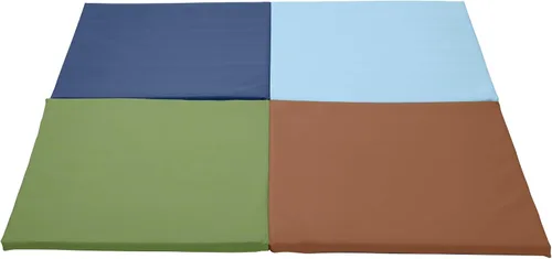 Vista 14 de ECR4Kids SoftZone Quad Fold-N-Go Activity Mat, Folding Playmat, Contemporary
