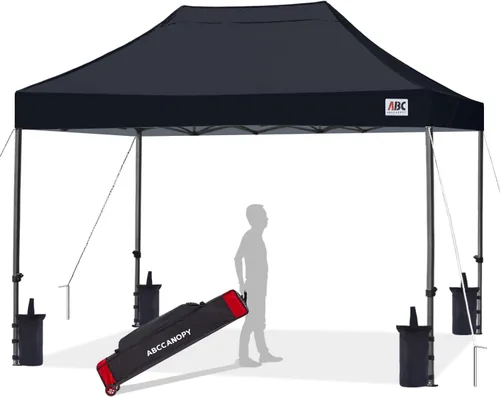 Vista 36 de ABCCANOPY Toldo Desplegable – Carpa/Toldo Portátil para Patio Exterior de 8 x 8 Pies, Resistente para Patio Trasero y Terraza con 4 Sacos de Arena