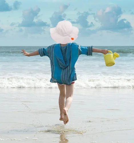 Vista 5 de SimpliKids Sombrero de sol para bebé de ala ancha con protección solar UPF 50+ UV Ray