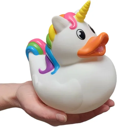 Vista 12 de Big Rubber Ducky - Mezcla coleccionable (5.5 pulgadas) de alienígena, robot, dinosaurio, splat, ninja, confeti, corazón rosa, amarillo, unicornio