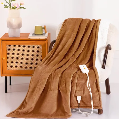 Vista 34 de Manta Eléctrica Térmica de 50" x 60" - Manta Térmica Eléctrica con 5 Niveles de Calefacción y 3 Horas de Apagado Automático, Lavable a Máquina
