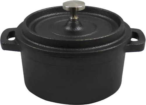 Vista 11 de Hierro fundido, sartén pre-sazonada 3.5", caja de 12