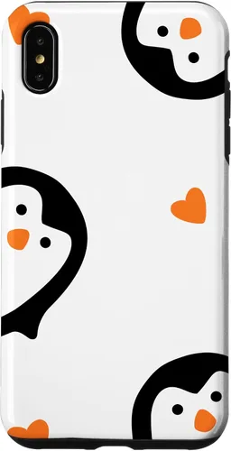 Vista 11 de Cute Penguins Hearts Phone Case for iPhone 17