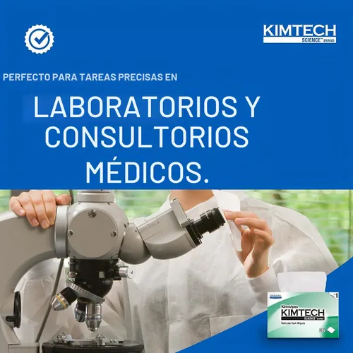Vista 6 de Kimtech Kimwipes, Limpiaparabrisas delicados, 1 capa, 4.4 x 8.4, sin perfume, blanco, 286/caja