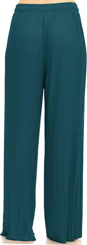 Vista 38 de Pantalones Palazzo para mujer, pantalones culottes sólidos y a rayas
