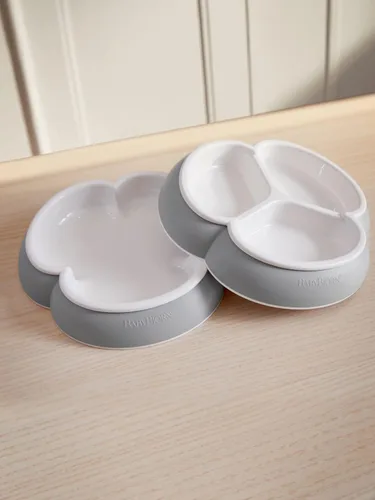 Vista 2 de BabyBjörn Juego de platos para bebé, 2 unidades, gris