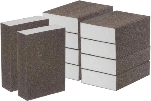Vista 14 de HARFINGTON Bloques de esponja de lijado de grano medio, bloque de lijado de espuma de grano 180-240 para pulir la cocina, paneles de yeso de madera