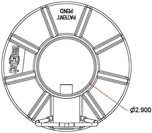 Vista 3 de WAR-LOK TKP-10 5ª rueda King Pin Lock, remolque antirrobo, acero resistente