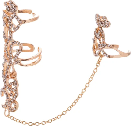 Vista 3 de Zealmer Anillo ajustable para mujer, diseño de flor de rosa, para boda, dama de honor, nupcial