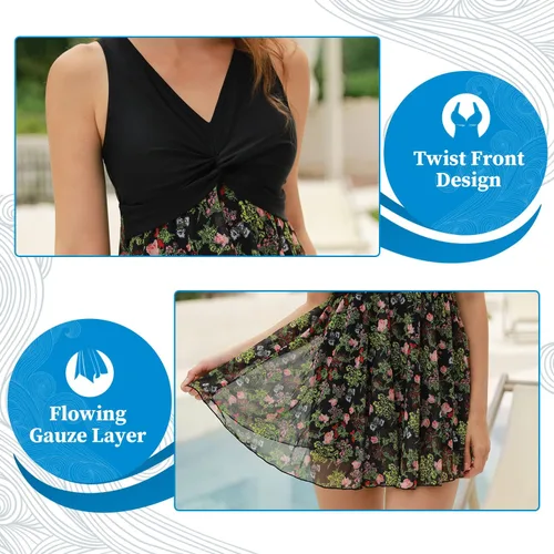 Vista 2 de MiYang Traje de baño acolchado de cintura alta para mujer de talla grande