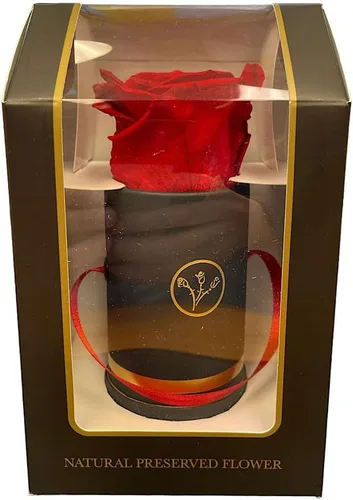 Vista 2 de Rosas preservadas auténticas 100% naturales, flores colombianas preservadas hechas a mano con aroma a rosa natural, perfectas para San Valentín