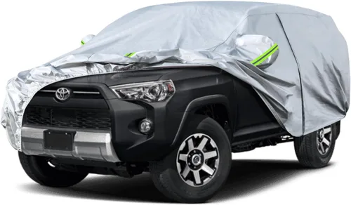 Vista 137 de KouKou Funda impermeable para automóvil SUV adecuada para BMW X1 de 2009 a 2025, 7 capas a prueba de viento para todo tipo de clima, cubierta