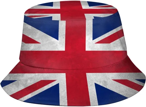 Vista 7 de Lindos sombreros de pescador de bandera plegable patriótico a la moda, gorra de pescador para viajes de verano al aire libre para adultos, mujeres