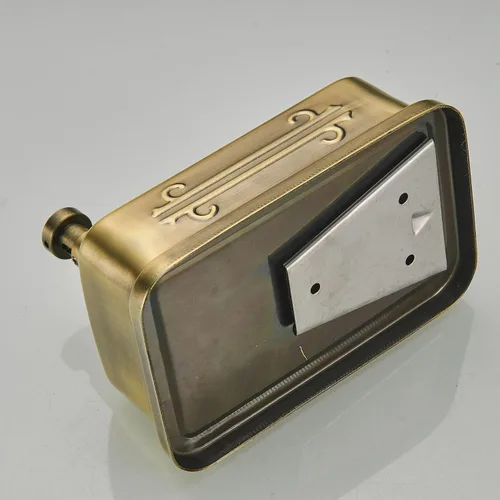 Vista 5 de Dispensador de jabón comercial montado en la pared, acero inoxidable, gran capacidad para jabón de manos, diseño antioxidante para baños, hoteles
