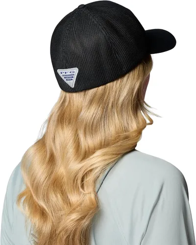 Vista 296 de Columbia Gorra de bola de malla Bandera antigua de malva/blanco/pescado