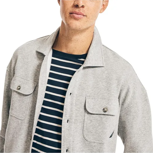 Vista 4 de Nautica Camisa abotonada de forro polar para hombre