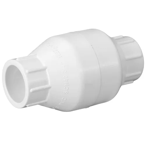 Vista 10 de Geetery Válvula de Retención en Línea de PVC Conexiones con Solvente Plástico Blanco Prevención de Reflujo Accesorios de Tubería Check Socket