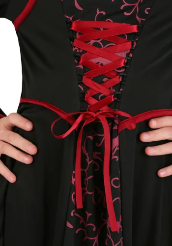 Vista 3 de Disfraz infantil de vampiro real Multicolor