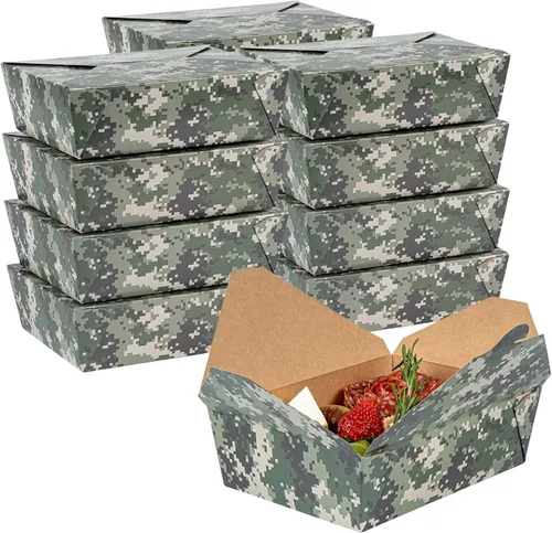 Vista 42 de Restaurantware Bio Tek - Cajas para llevar de 30 onzas, 200 loncheras para llevar, cierre de tabulación, resistentes al calor, desechables, de papel