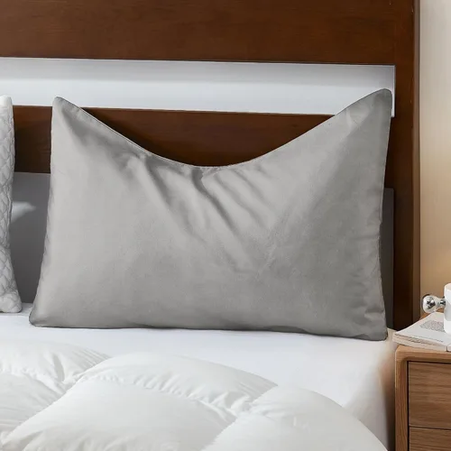 Vista 14 de Sidney Sleep Fundas de Almohada Curvas - Cierre de Cremallera de Longitud Completa - Microfibra Cepillada Suave Premium - Resistente a