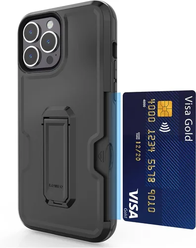 Vista 4 de Compatible con Apple iPhone 13 Pro Max Armor Kombo Kickstand Funda con clip para cinturón, híbrida, resistente, resistente, a prueba de golpes