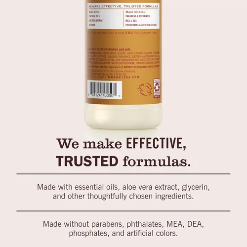 Vista 5 de Mrs. Meyer's Clean Day - Detergente líquido para platos, aroma a sidra de manzana, fórmula biodegradable, edición limitada, 16 fl oz