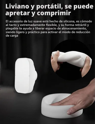 Vista 3 de GODOX ML-CS1625 Softbox Kit de cúpula de difusión con 3 adaptadores, difusor plegable para GodoxV1 Serie V1 ML30 ML60BI AD200PRO AD300PRO 400PRO V