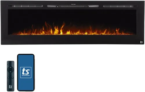 Vista 26 de Touchstone Sideline - Chimenea eléctrica empotrable