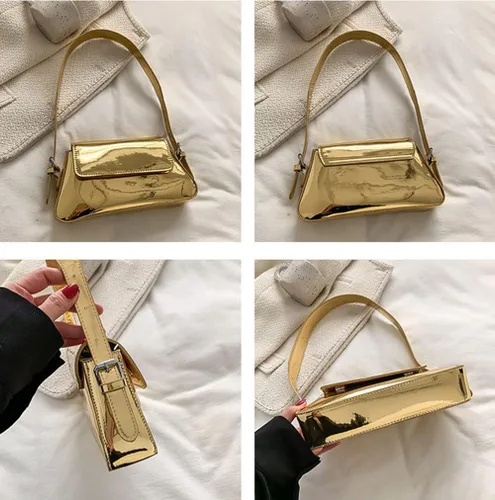 Vista 7 de Bolso de noche para mujer, Y2k, plateado, bolso hobo, bolso de mano, bolso de mano, bolso de mano, bolso de fiesta, bolso de mano, bolsos cruzados