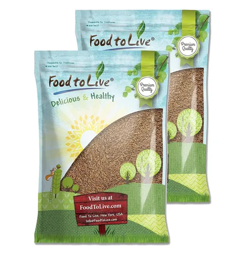 Vista 5 de Food to Live - Semillas de alcaravea, semillas de alcaravea secas enteras de 1 libra, Kosher y veganas, especias saladas a granel. Ricas en fibra