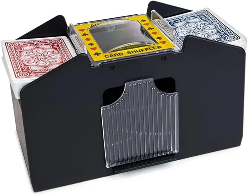 Vista 2 de Jobar Máquina barajadora de cartas de juego automática fácil de 2 cubiertas