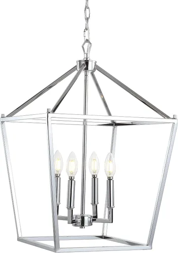 Vista 20 de JONATHAN Y JYL7601A - Lámpara de pagoda regulable y ajustable de metal LED, clásica, tradicional de estilo granja para comedor, sala de estar
