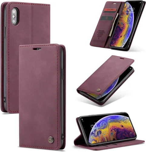 Vista 7 de SINIANL Funda para iPhone 7/8 Plus, Funda de cuero tipo billetera con tarjetero Cierre magnético Kickstand a prueba de golpes Fundas protectoras
