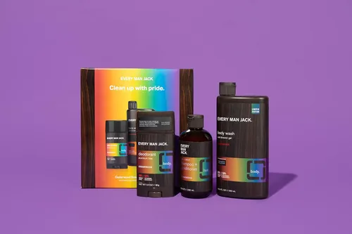 Vista 5 de Every Man Jack Caja Pride Essentials, incluye tres elementos esenciales de aseo con ingredientes limpios y aromas increíbles, completa su rutina