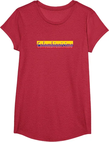Vista 61 de Camisas Colombianisima Colombia para mujer Bandera de Colombia, Negro, S