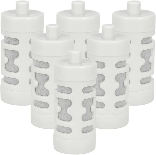 Vista 7 de Nispira Filtro de agua de carbón activado de repuesto compatible con botella de agua diaria Philips GoZero, 6
