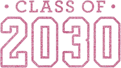 Vista 31 de Senior 2030 Iron On Transfer Shirt Decal, Black Handmade in the USA by Bleacher Spirit