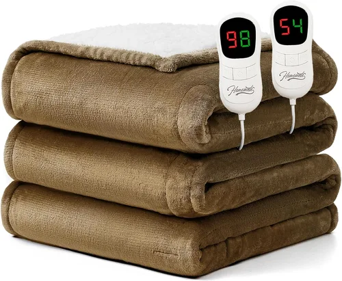 Vista 12 de Homemate Heated Blanket Electric Throw 50"x60" Heating Blanket ETL Cert 02 - Navy Blue