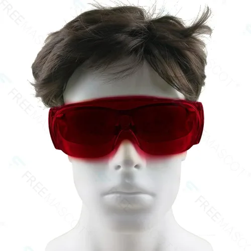 Vista 5 de FreeMascot OD 4+ 190nm-540nm Gafas de seguridad láser de longitud de onda para luz láser típica de 405nm, 450nm, 520nm, 532nm para protección ocular