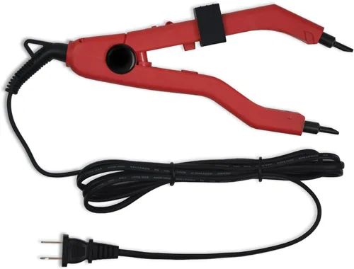 Vista 9 de Kit de herramientas de extensiones de cabello con conector de hierro térmico de fusión, enchufe de EE. UU., 50 unidades de protectores térmicos
