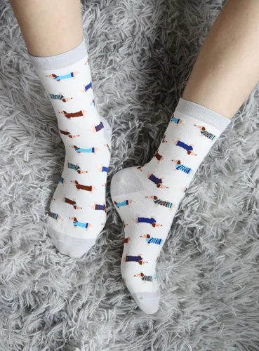 Vista 4 de Haute Dachshund - Calcetines casuales para perro