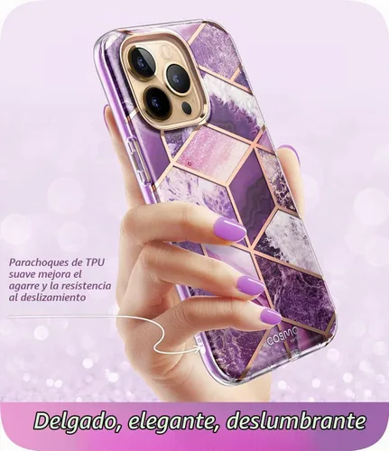 Vista 3 de i-Blason Cosmo - Funda para iPhone 13 Pro Max [Protector de Pantalla Integrado] [Protección de Grado Militar] Funda Protectora Delgada de Cuerpo