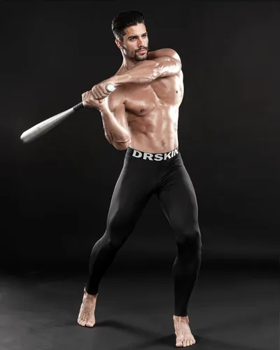 Vista 5 de DRSKIN 3 or 2 Pack Men's Thermal Compression Pants Tights Fleece Lined Base Layers Underwear Sports Athletic Workout Winter