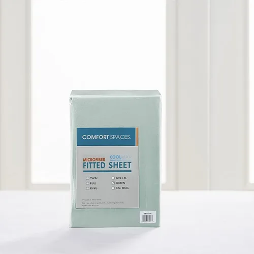 Vista 7 de Comfort Spaces - Sábana bajera Coolmax supersuave y resistente a la decoloración que absorbe la humedad con elásticos alrededor que se adapta a